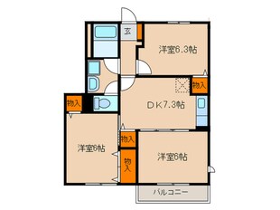 シャト－Ｕの物件間取画像